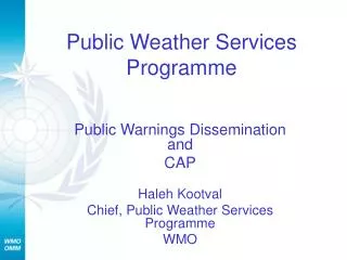 Public Weather Services Programme