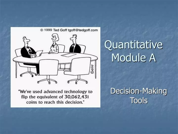 quantitative module a