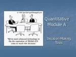 Quantitative Module A - slide 1