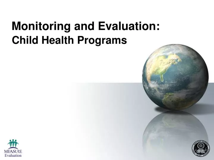 monitoring and evaluation child health programs