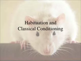 Habituation and Classical Conditioning