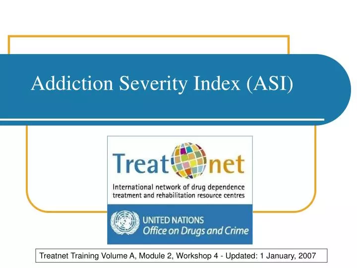 addiction severity index asi