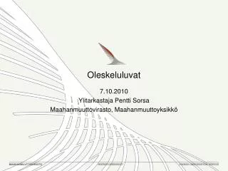 oleskeluluvat