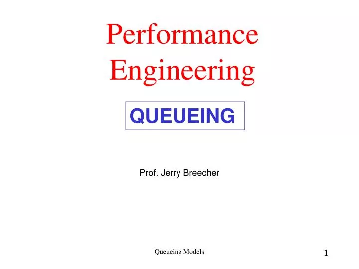 performance engineering
