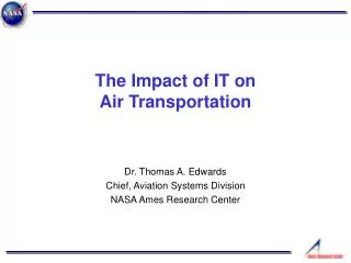 The Impact of IT on Air Transportation