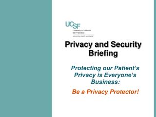 Privacy and Security Briefing