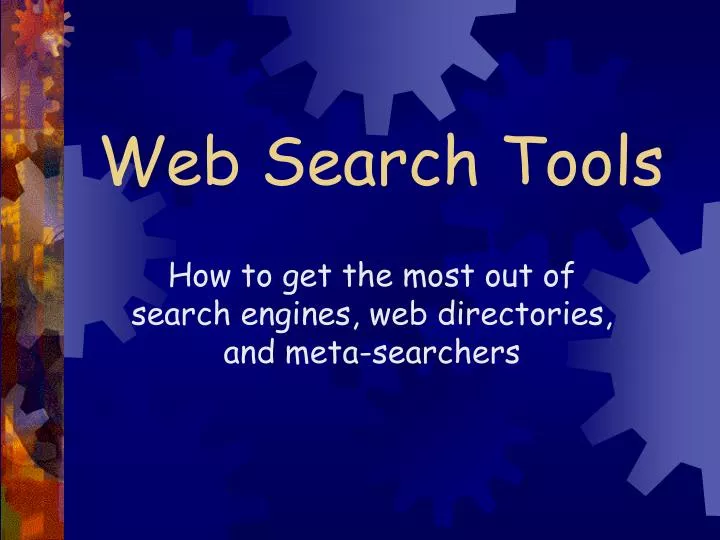 web search tools