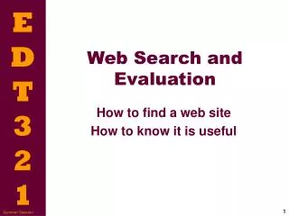 Web Search and Evaluation