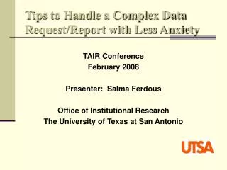 Tips to Handle a Complex Data Request/Report with Less Anxiety