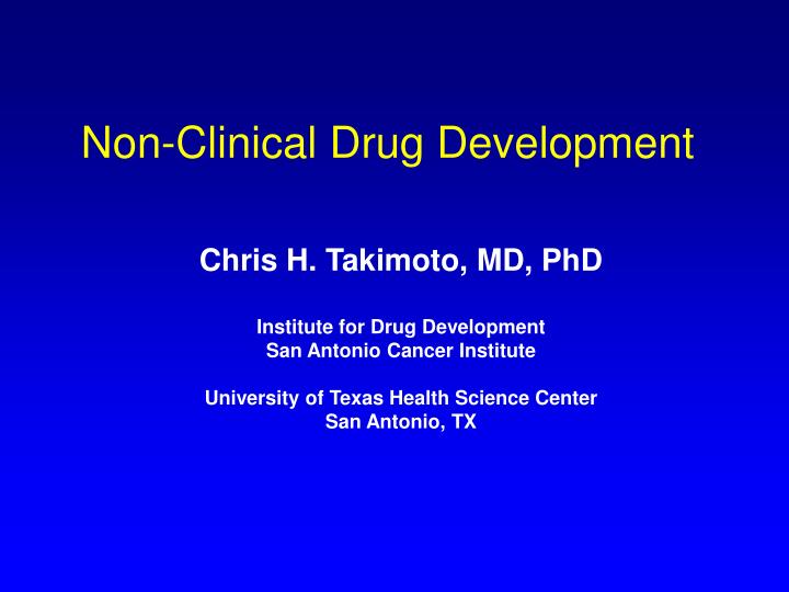 non clinical drug development