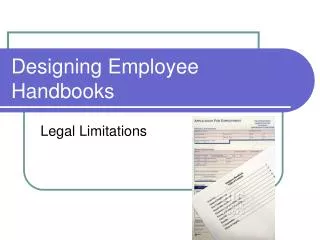 Designing Employee Handbooks