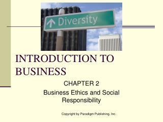 INTRODUCTION TO BUSINESS