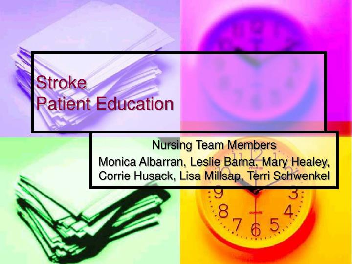 stroke patient education