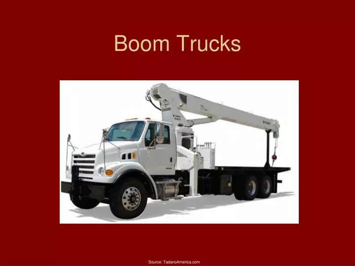 boom trucks