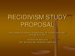 RECIDIVISM STUDY PROPOSAL - slide 1
