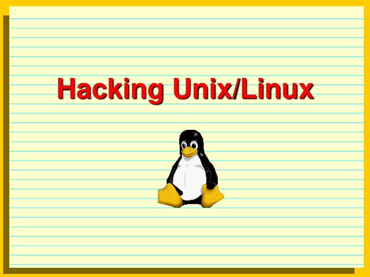 hacking unix linux