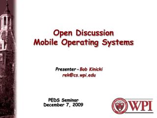 Open Discussion Mobile Operating Systems