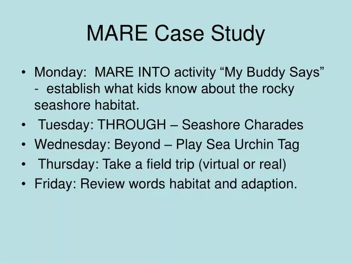 mare case study