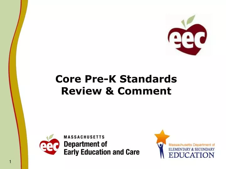 core pre k standards review comment