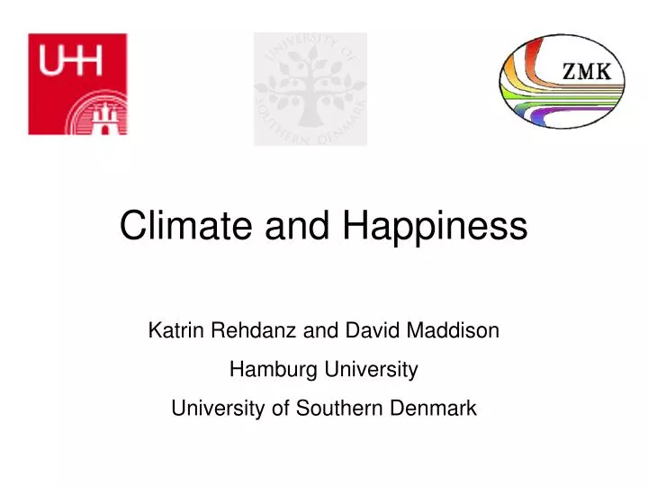 climate and happiness