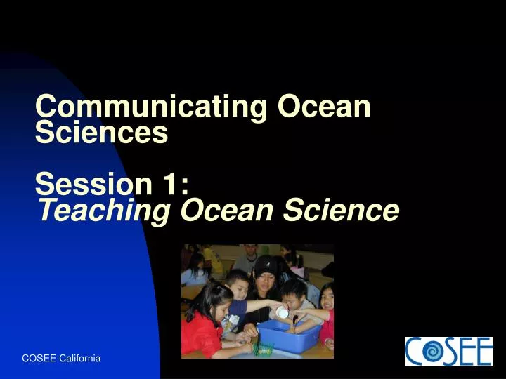 communicating ocean sciences session 1 teaching ocean science