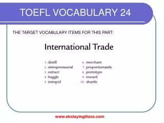 TOEFL VOCABULARY 24