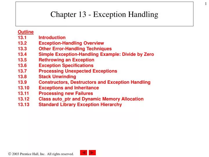 chapter 13 exception handling