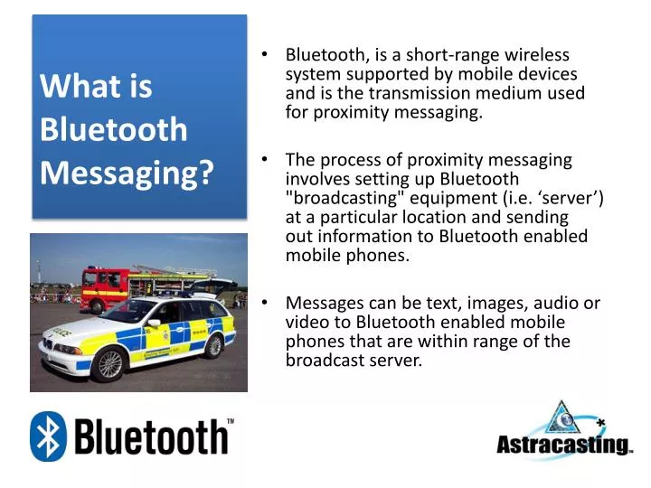 what is bluetooth messaging