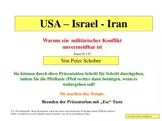 USA – Israel - Iran