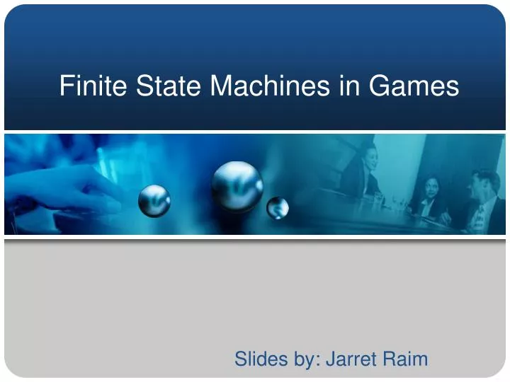 finite state machines in games