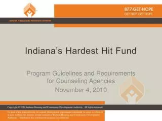 Indiana’s Hardest Hit Fund