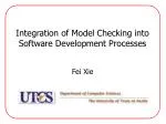Integration of Model Checking into Software Development Processes - slide 1