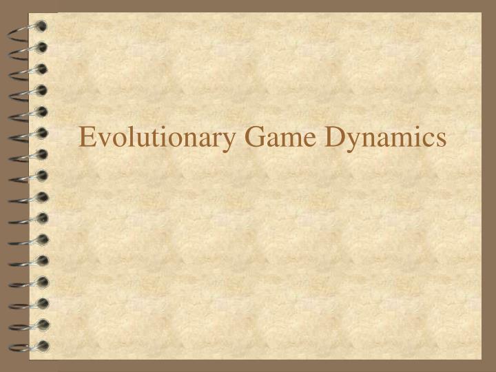 evolutionary game dynamics