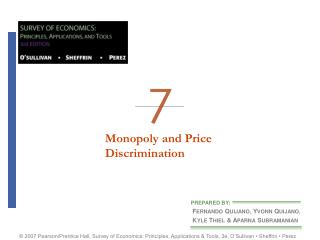 Monopoly and Price Discrimination