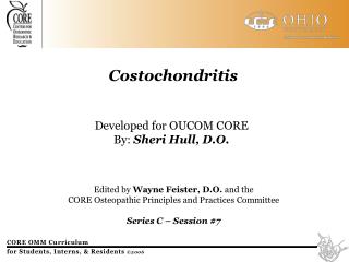 Costochondritis