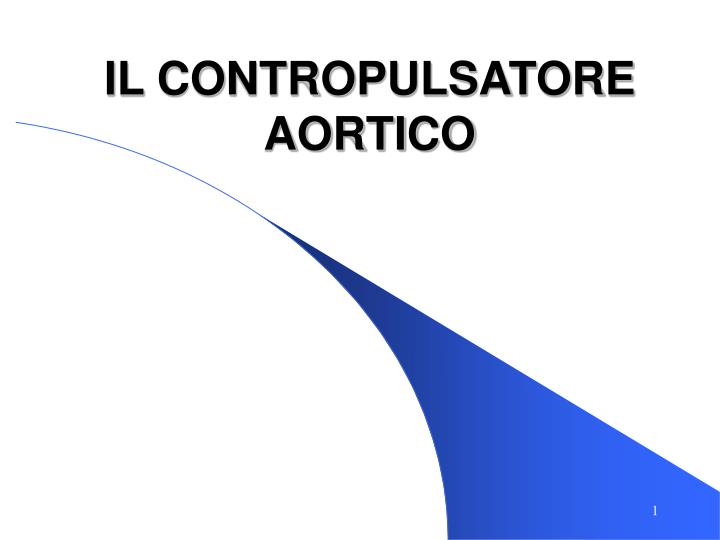 il contropulsatore aortico