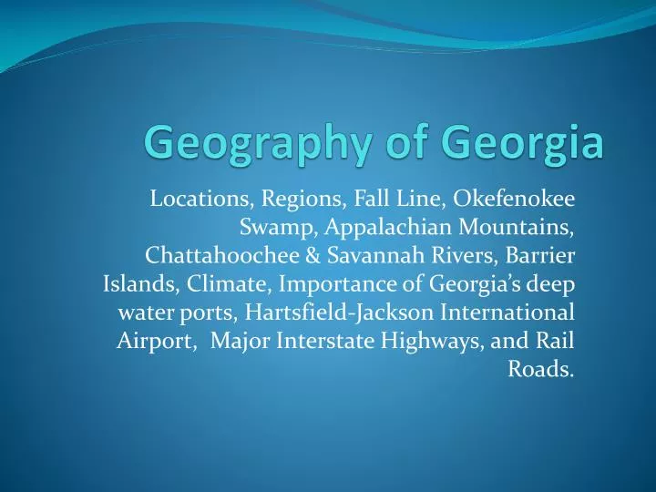 geography of georgia