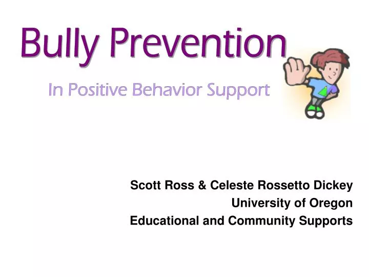 scott ross celeste rossetto dickey university of oregon educational and community supports