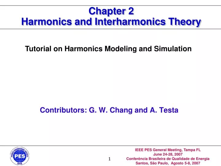 chapter 2 harmonics and interharmonics theory