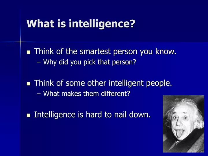 what is intelligence