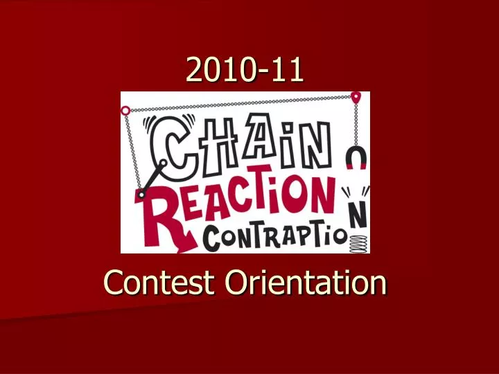 2010 11 contest orientation