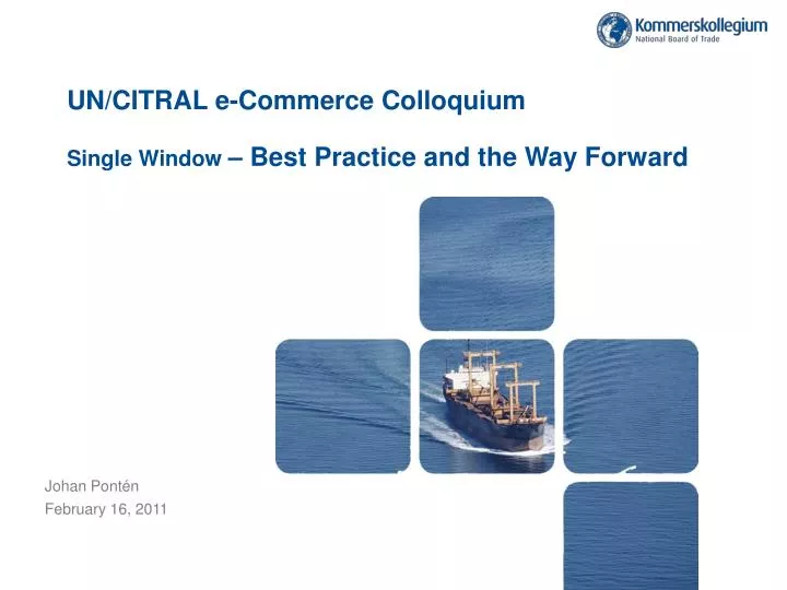 un citral e commerce colloquium single window best practice and the way forward