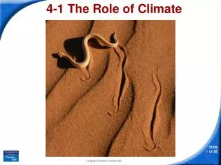 4-1 The Role of Climate