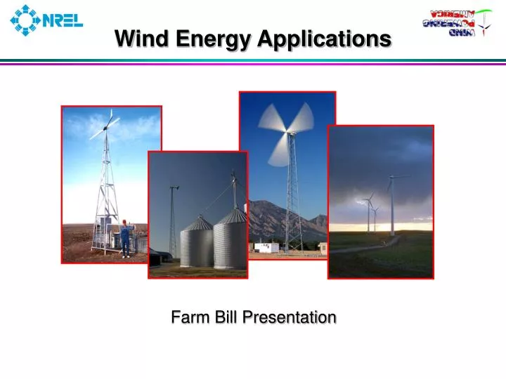 wind energy applications