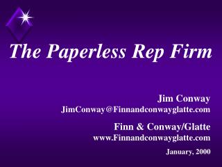 The Paperless Rep Firm