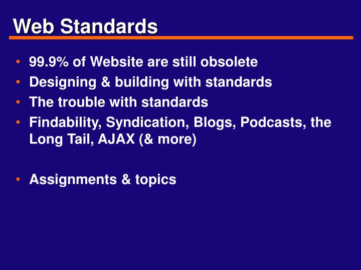 web standards
