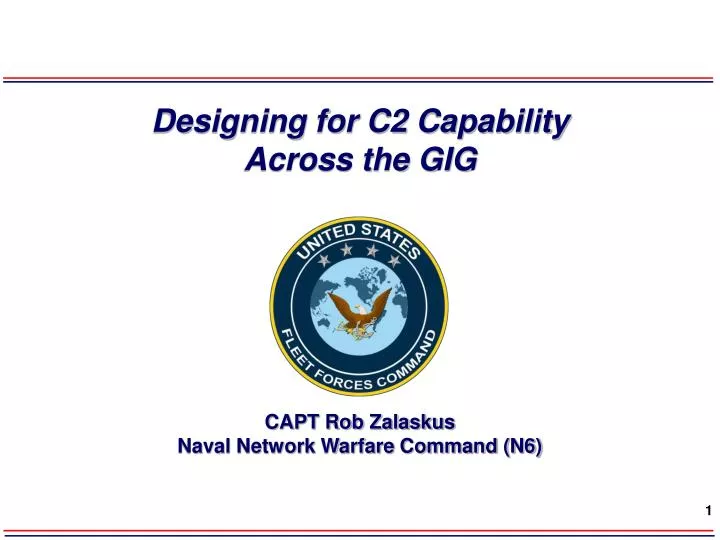 designing for c2 capability across the gig