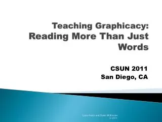 Teaching Graphicacy: Reading More Than Just Words