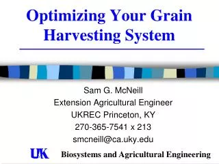 Optimizing Your Grain Harvesting System