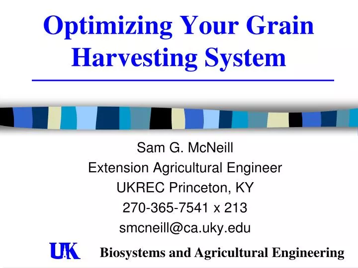 optimizing your grain harvesting system